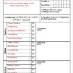 Report Card Template Pdf