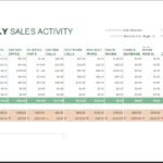 Sale Report Template Excel