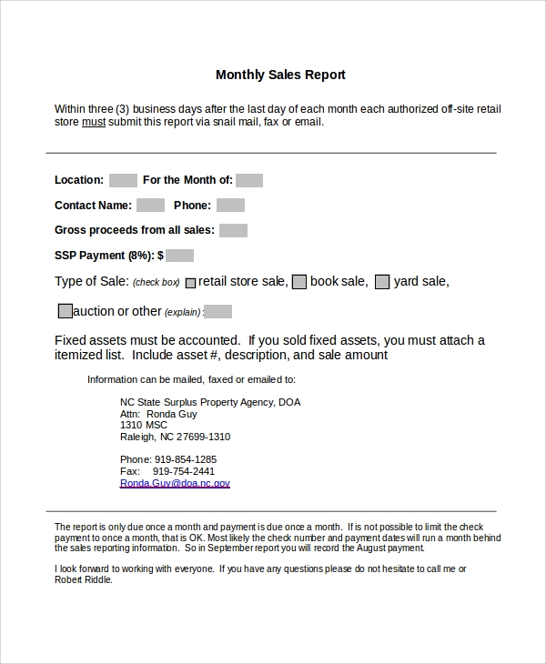 Sales Analysis Report Template