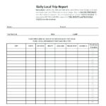 Sales Rep Visit Report Template