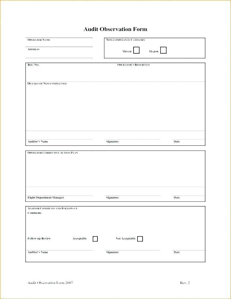 Sales Rep Visit Report Template