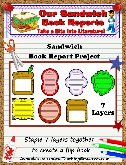 Sandwich Book Report Printable Template