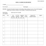 School Progress Report Template