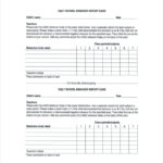 School Report Template Free