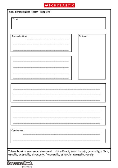 Science Report Template Ks2