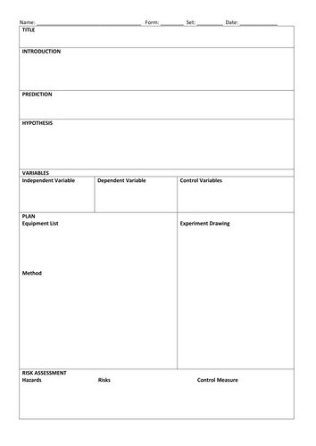 Science Report Template Ks2 | TEMPLATES EXAMPLE