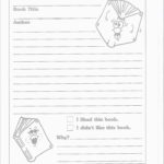 Second Grade Book Report Template