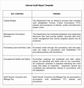 Security Audit Report Template | TEMPLATES EXAMPLE