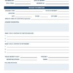 Serious Incident Report Template