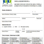 Serious Incident Report Template