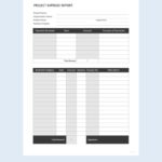 Simple Project Report Template