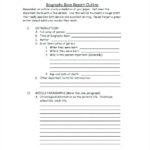 Skeleton Book Report Template