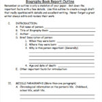 Skeleton Book Report Template