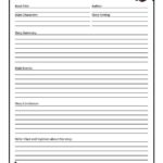 Skeleton Book Report Template