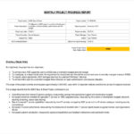 Staff Progress Report Template
