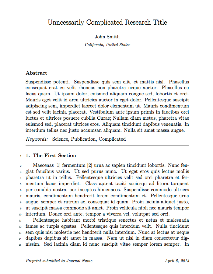 Technical Report Latex Template