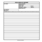 Technical Service Report Template