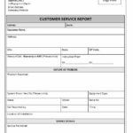 Technical Service Report Template