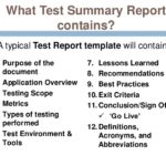 Test Exit Report Template