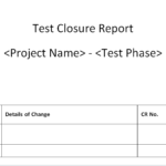 Test Exit Report Template