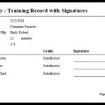 Training Report Template Format