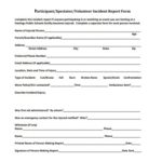 Volunteer Report Template