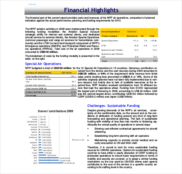 Word Annual Report Template