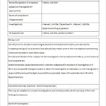 Workplace Investigation Report Template