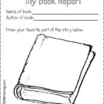 1St Grade Book Report Template