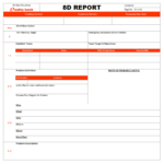 8D Report Template