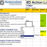 8D Report Template