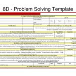 8D Report Template Xls