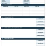 8D Report Template Xls