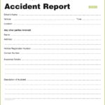 Accident Report Form Template Uk