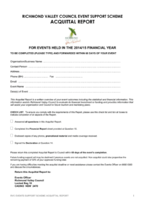 Image 17 for Acquittal Report Template