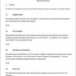 Analytical Report Template