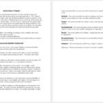 Analytical Report Template