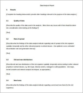 Analytical Report Template Word New Data Analysis Template 11 Word PDF Analytical Report Template Word New Data Analysis Template 11 Word PDF