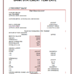 Blank Bank Statement Template Download