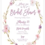 Blank Bridal Shower Invitations Templates