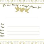 Blank Bridal Shower Invitations Templates