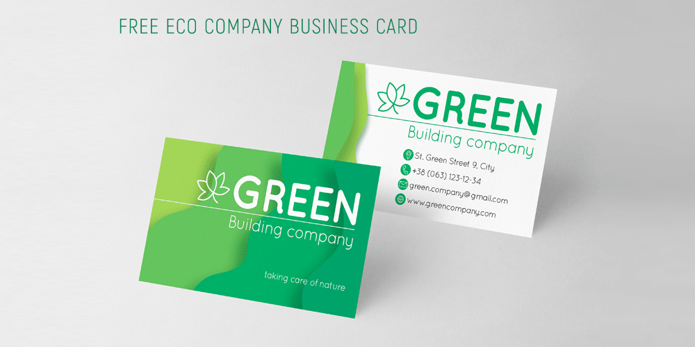 Blank Business Card Template Psd