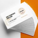 Blank Business Card Template Psd