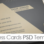 Blank Business Card Template Psd