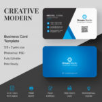 Blank Business Card Template Psd