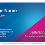 Blank Business Card Template Psd