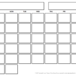 Blank Calender Template