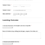 Blank Evaluation Form Template