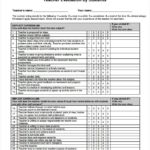 Blank Evaluation Form Template