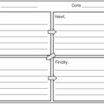 Blank Four Square Writing Template